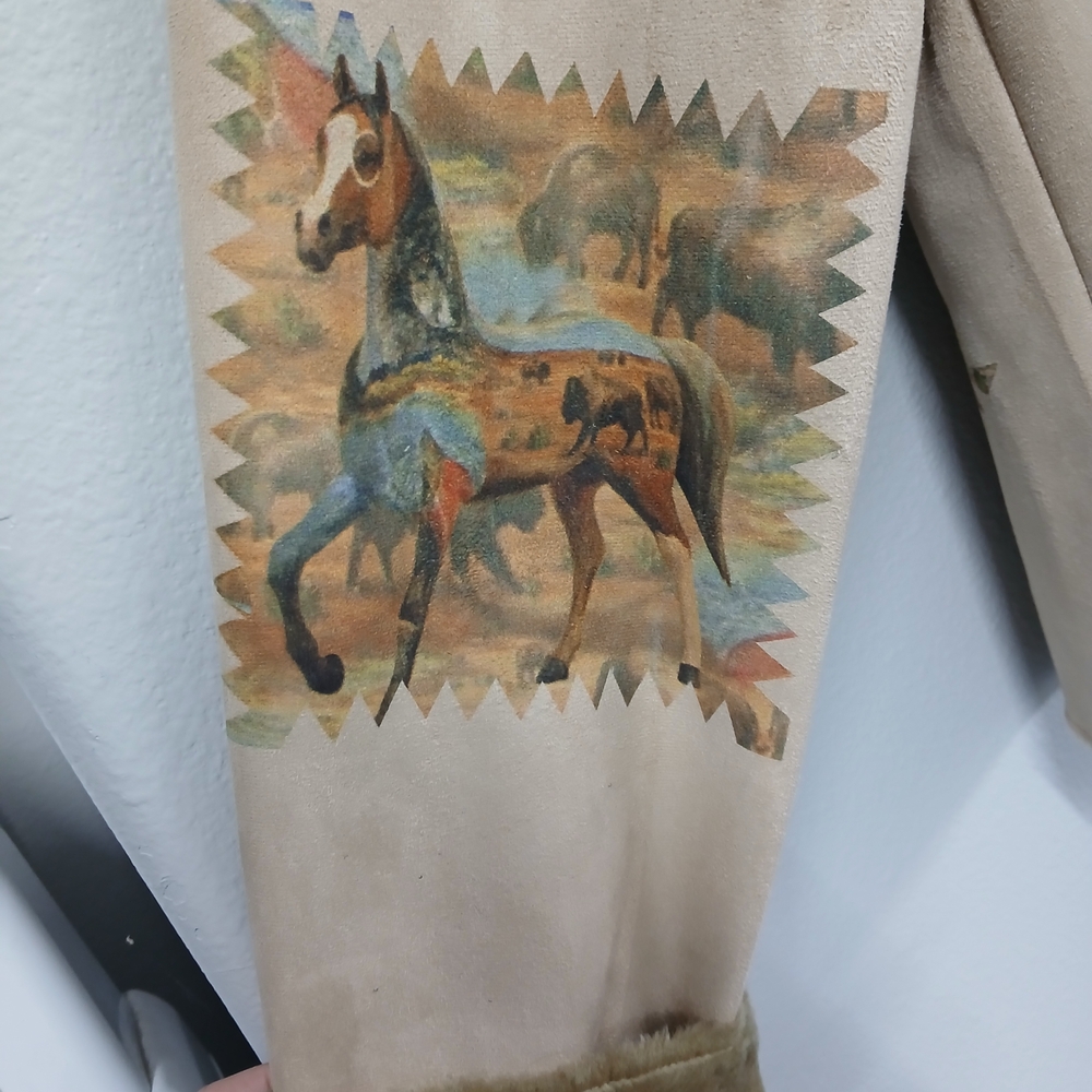 NWT The Trail of Painted Ponies Coat RARE Faux Suede/Fur Size XL - Picture 8 of 9